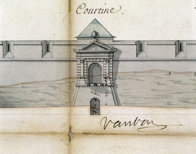 Fortifications Courtine by Vauban by Sebastien Le Prestre de Vauban