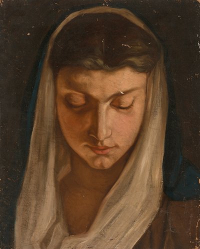 Woman with a Headscarf by Severin Falkman