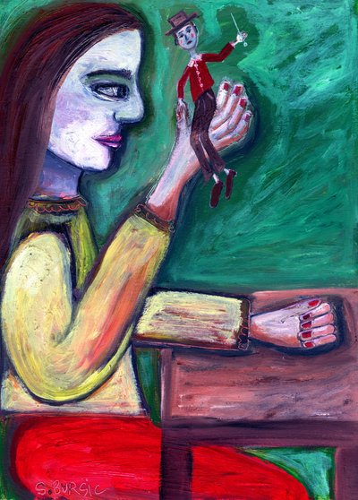 Dreamer and Her Puppet by Sharyn Bursic