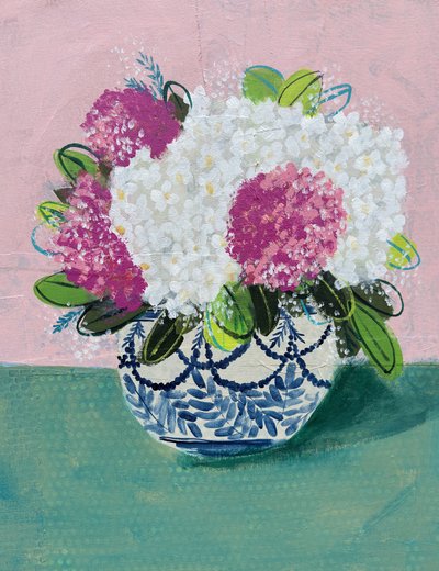 Bright Botanical Still Life by Shelley Hampe