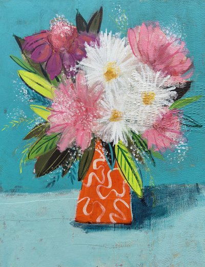 Vibrant Floral Bouquet by Shelley Hampe