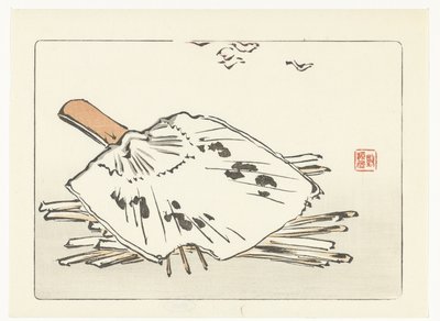 Fan and Kindling Sticks by Shibata Zeshin