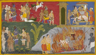 Bibhishana Lights Ravana
