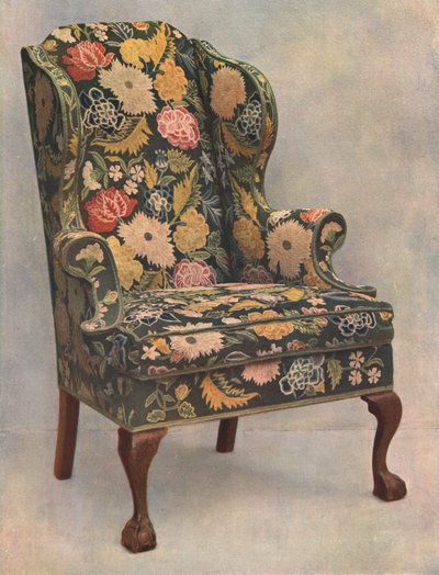 Walnut Chair Covered with Needlework, 1905 by Shirley Charles Llewellyn Slocombe