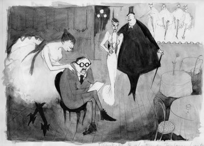 Illustration to a Lecture on Toulouse-Lautrec by Shirley Markham