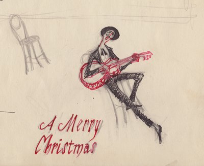 Man with Guitar by Shirley Markham