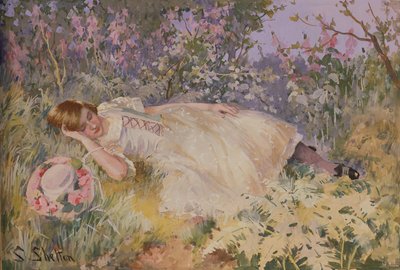 Asleep among the Foxgloves by Sidney Shelton