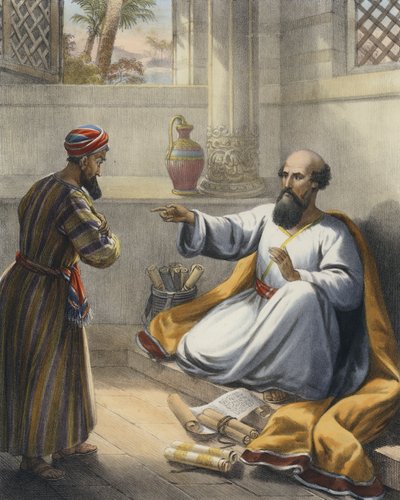 Elisha and Gehazi by Siegfried Detler Bendixen