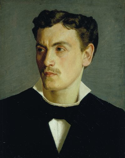 Portrait of a young man, c.1855 by Silvestro Lega