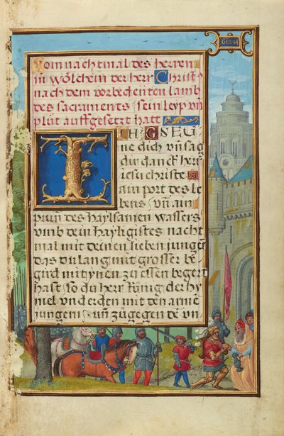 Border with the Meeting of Abraham and Melchizedek by Simon Bening