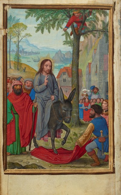 The Entry into Jerusalem by Simon Bening