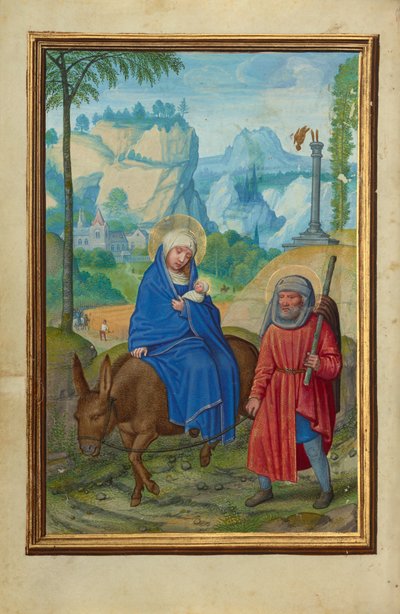 The Flight into Egypt by Simon Bening