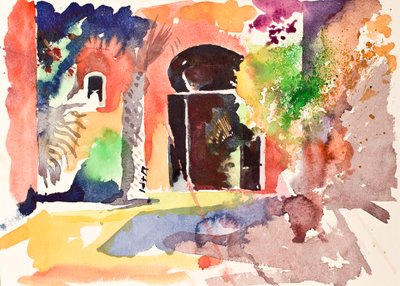 Court and door, 2016 by Simon Fletcher