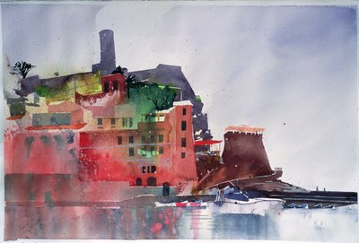 Fernazza, Eight Boats, 2002 by Simon Fletcher