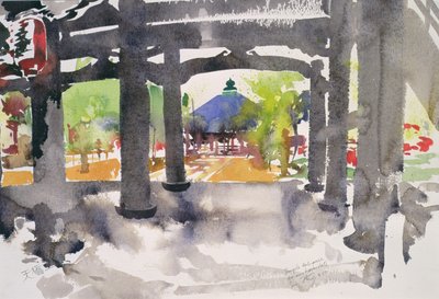 Temple Entrance, Amanohashidate by Simon Fletcher