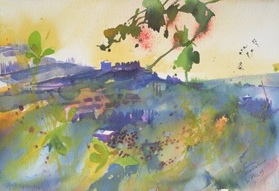 Three Houses Montalcino, Italy, 2003 by Simon Fletcher