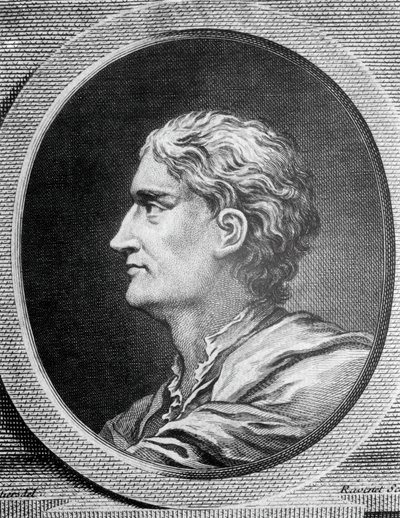 Portrait of Isaac Newton, English physicist and mathematician by Simon Francois Ravenet