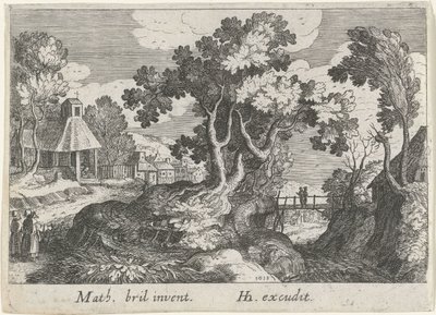 Landscape with a Tree by Simon Frisius