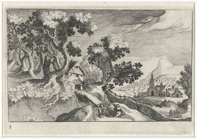 Landscape with Some Buildings by Simon Frisius