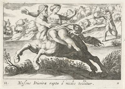 Nessus Attempts to Abduct Deianira by Simon Frisius