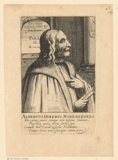 Portrait of Albrecht Dürer by Simon Frisius
