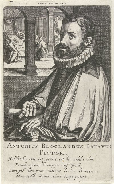 Portrait of Anthonie Blocklandt by Simon Frisius