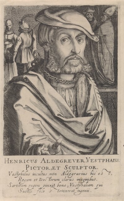 Portrait of Heinrich Aldegrever by Simon Frisius