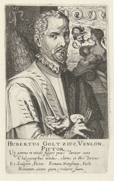 Portrait of Hubert Goltzius by Simon Frisius
