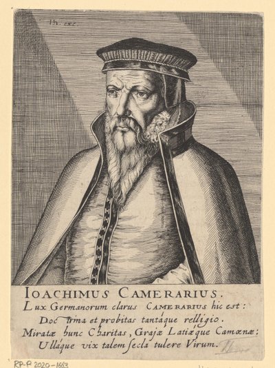 Portrait of Joachim Camerarius I by Simon Frisius