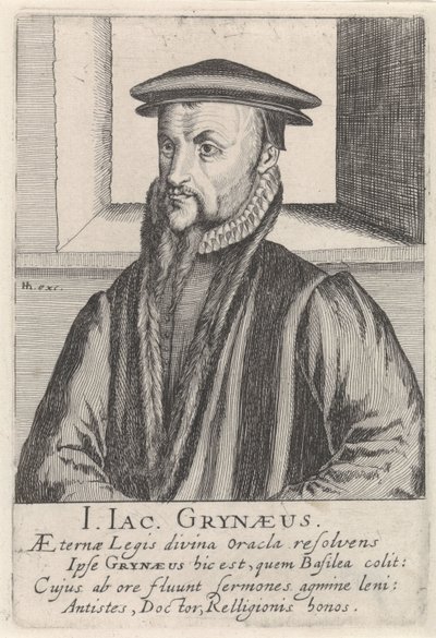 Portrait of Johann-Jacob Grynaeus by Simon Frisius