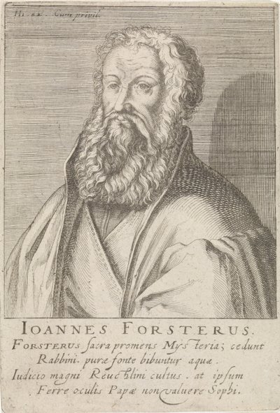 Portrait of Johann Forster by Simon Frisius