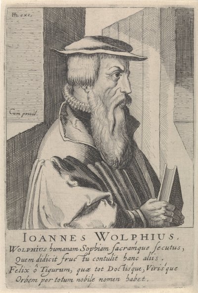 Portrait of Johann Wolf by Simon Frisius