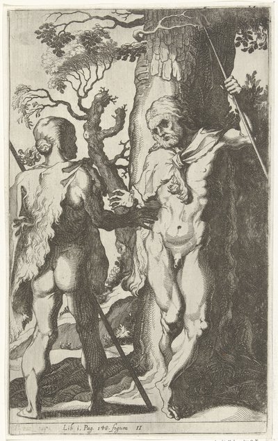 Two Germanic Men by Simon Frisius