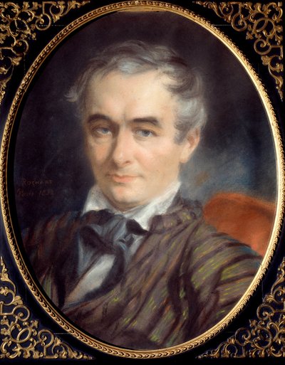 Portrait of Prosper Merimee, Writer, Historian and French Archeologist by Simon Jacques Rochard