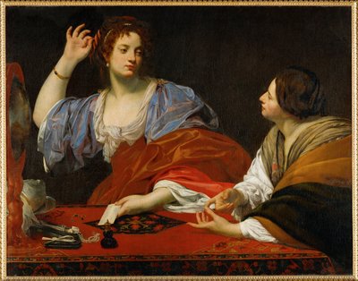 Martha Reproves Her Vain Sister Magdalen, c.1621 by Simon Vouet