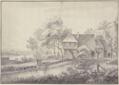 Farm at a Channel by Simon de Vlieger