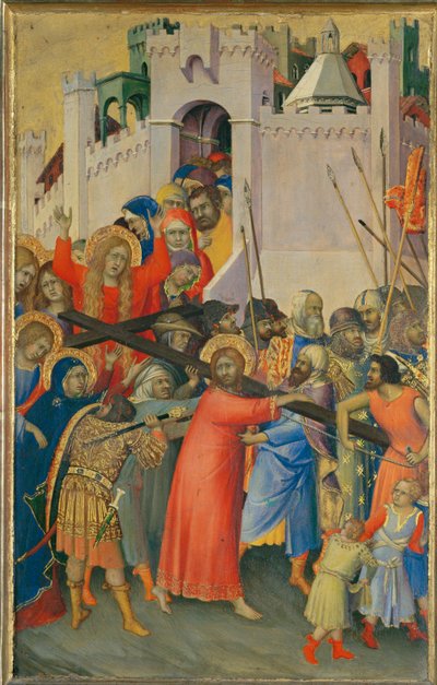The Carrying of the Cross by Simone (after) Martini