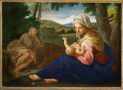 Rest on the Flight to Egypt by Simone Cantarini