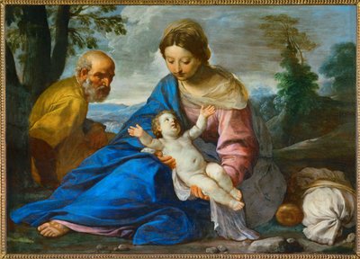 Rest on the Flight to Egypt by Simone Cantarini