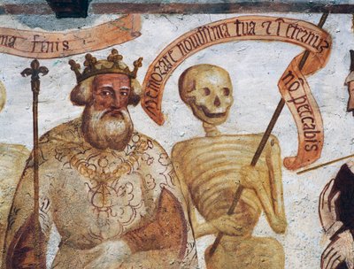 Death with the King (detail) by Simone II Baschenis