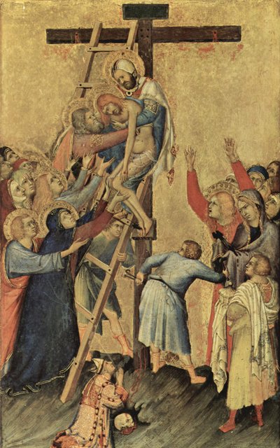 Descent from the Cross by Simone Martini