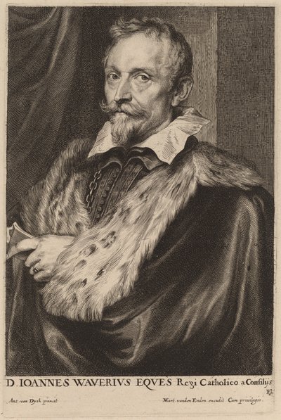 Jan van der Wouwer by Sir Anthony van Dyck and Paulus Pontius