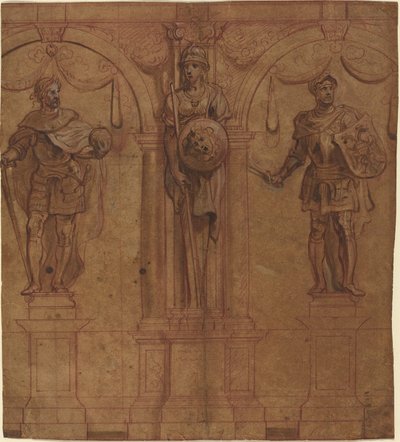 Rudolf I and Albert I with Pallas by Sir Peter Paul Rubens and Theodoor van Thulden