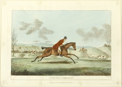 Going Along a Slapping Pace, plate one from Indispensable Accomplishments by Sir Robert Frankland