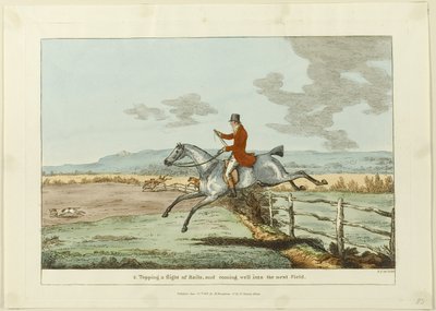 Topping a Flight of Rails, and Coming Well into the Next Field, plate two from Indispensable Accomplishments by Sir Robert Frankland