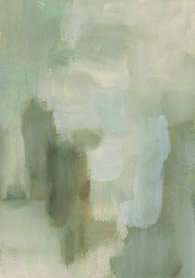 Serene Green Abstract by Soniya Vijayakumar