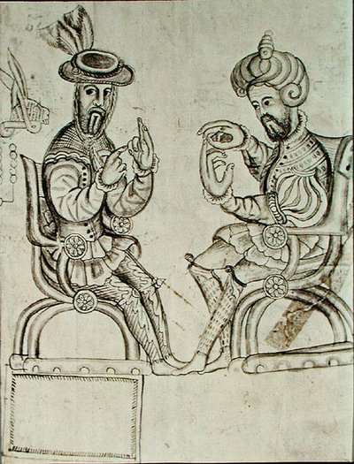Facsimile copy of a page of Yanhuitlan codex by Spanish Colonial (after)