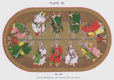 Centre Painting on the Ceiling, Hall of Justice by Spanish School