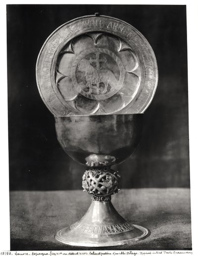Chalice and Eucharist Plate, belonging to the Abbot Pelage by Spanish School