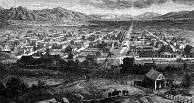 Panoramic View of Salt Lake City, Utah, from 
